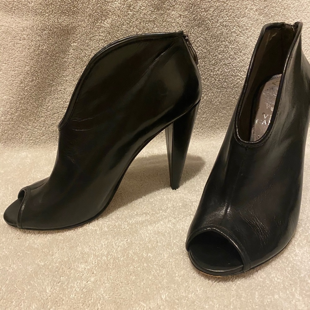 Vince Camuto black open-toe bootie